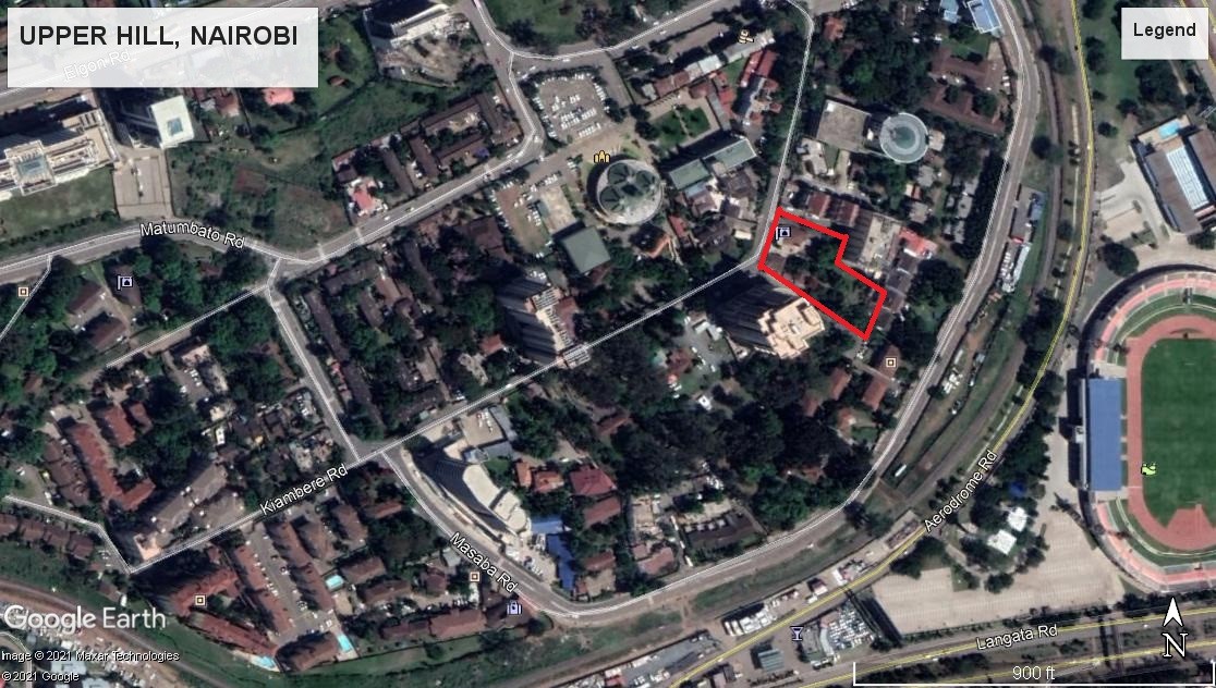 Prime development plot located in the heart of upper hill on Kiambere road