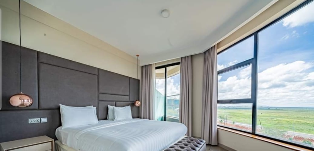 A spacious, FULLY FITTED AND FURNISHED 2 bedroom APARTMENT, located off Mombasa road