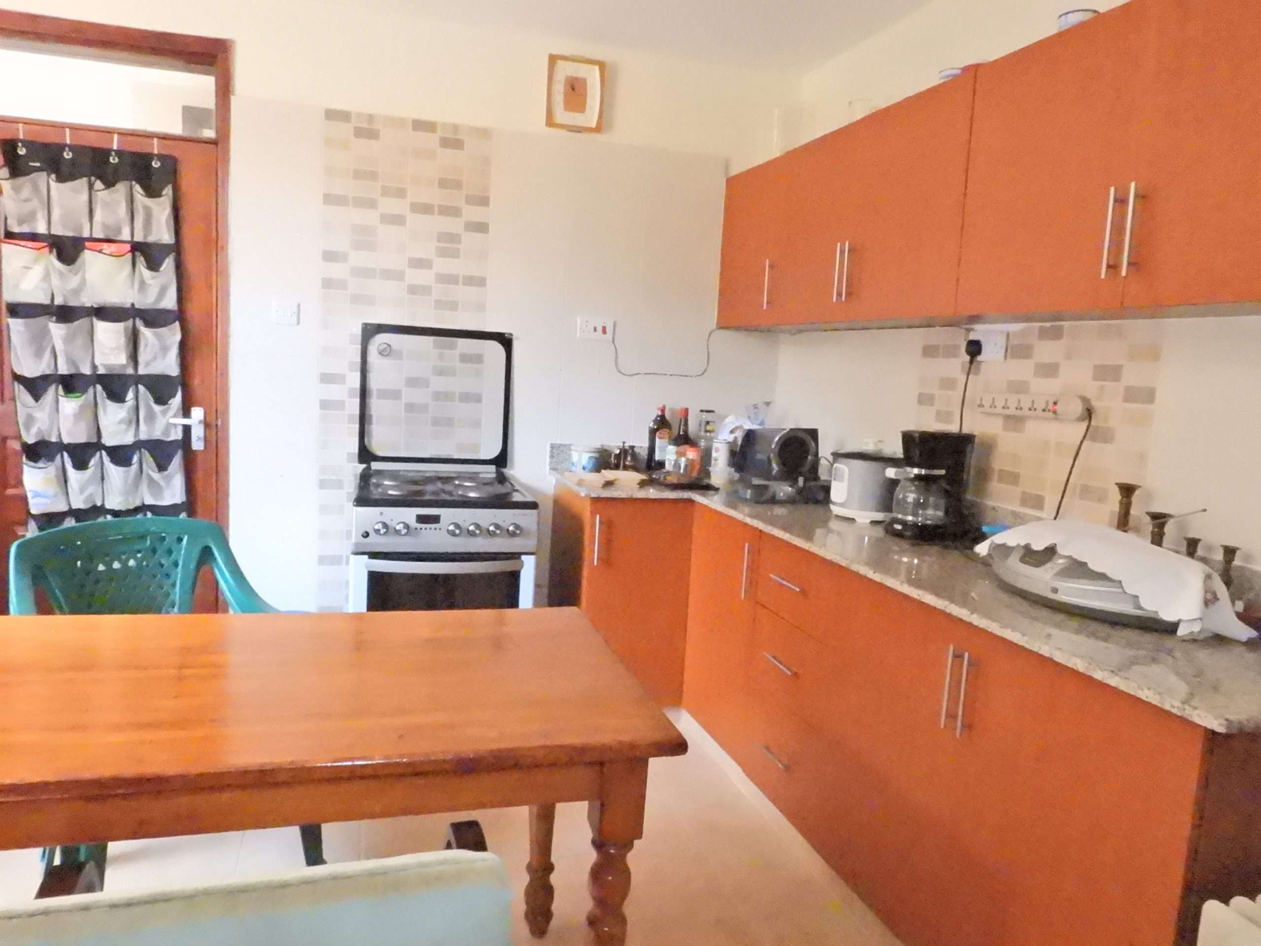 A double storey house in a secure development located off Kiambu Road.