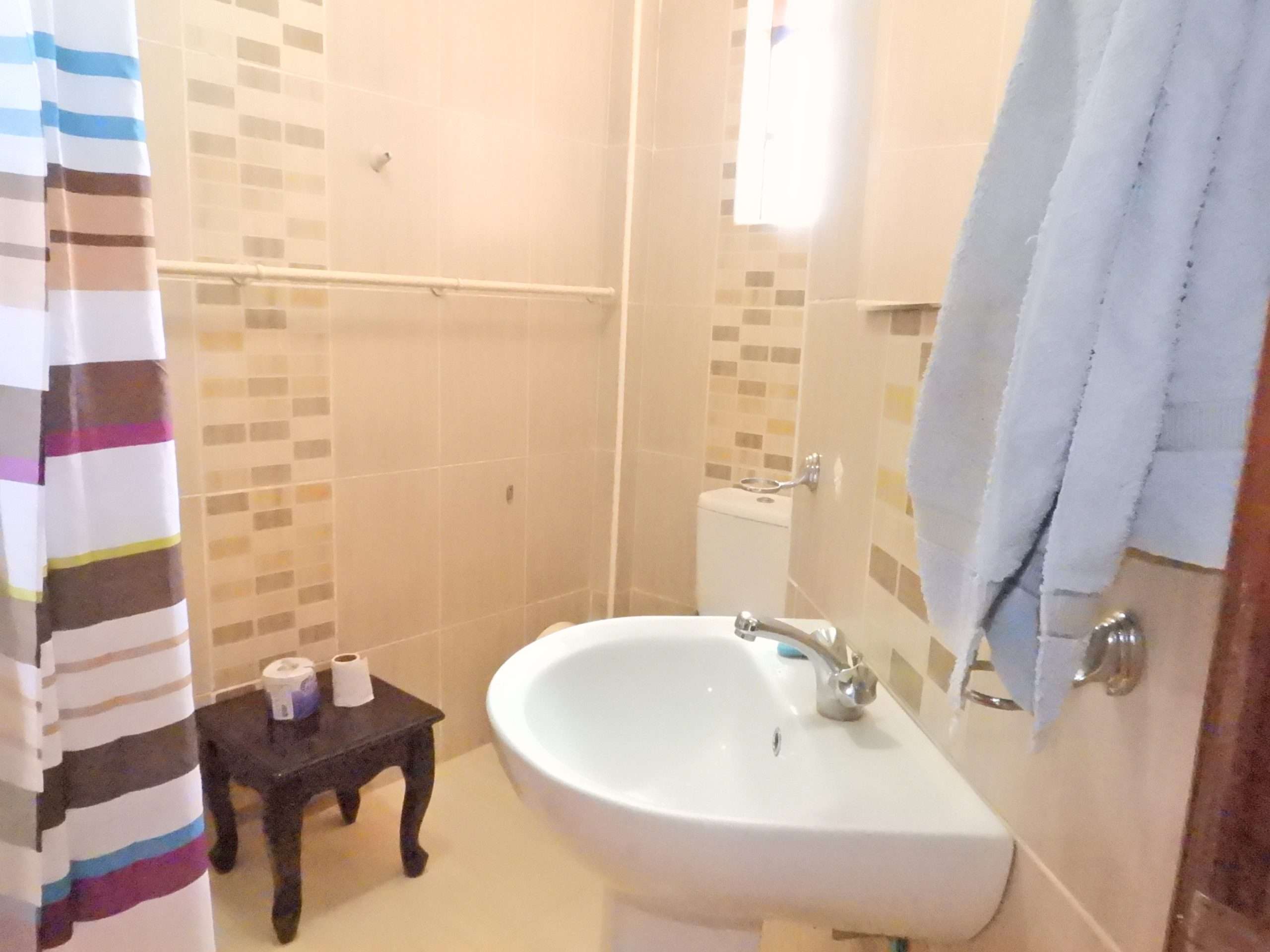 A double storey house in a secure development located off Kiambu Road.