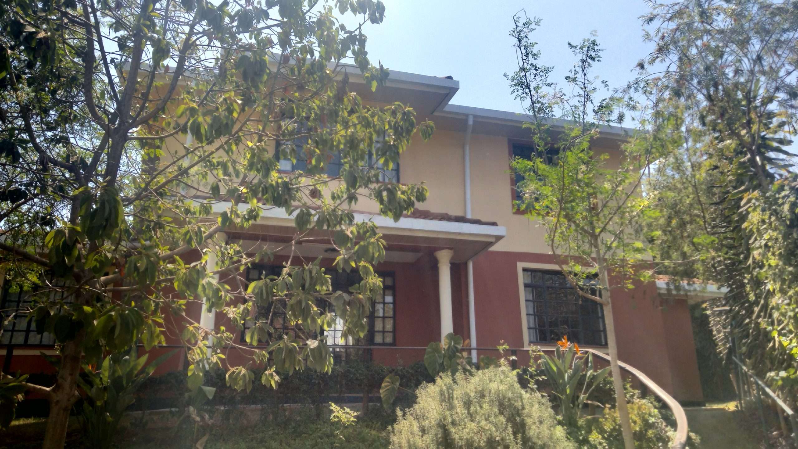 A double storey house in a secure development located off Kiambu Road.