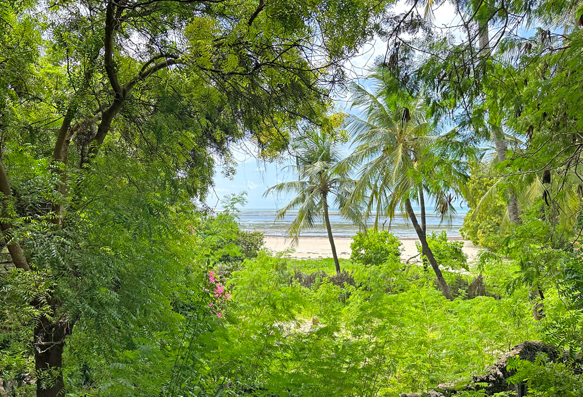 LOVELY 3.17 ACRE PLOT WITH THREE BEDROOM BEACHFRONT HOUSE IN MALINDI