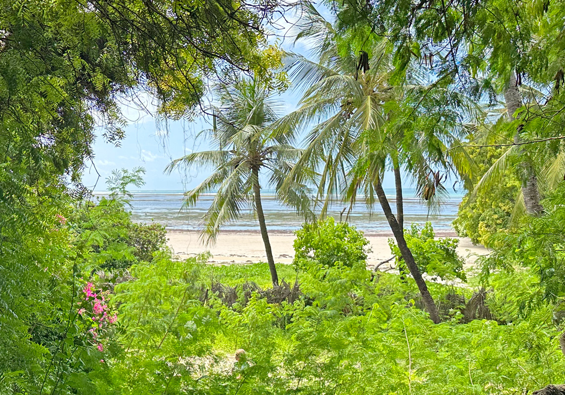 LOVELY 3.17 ACRE PLOT WITH THREE BEDROOM BEACHFRONT HOUSE IN MALINDI