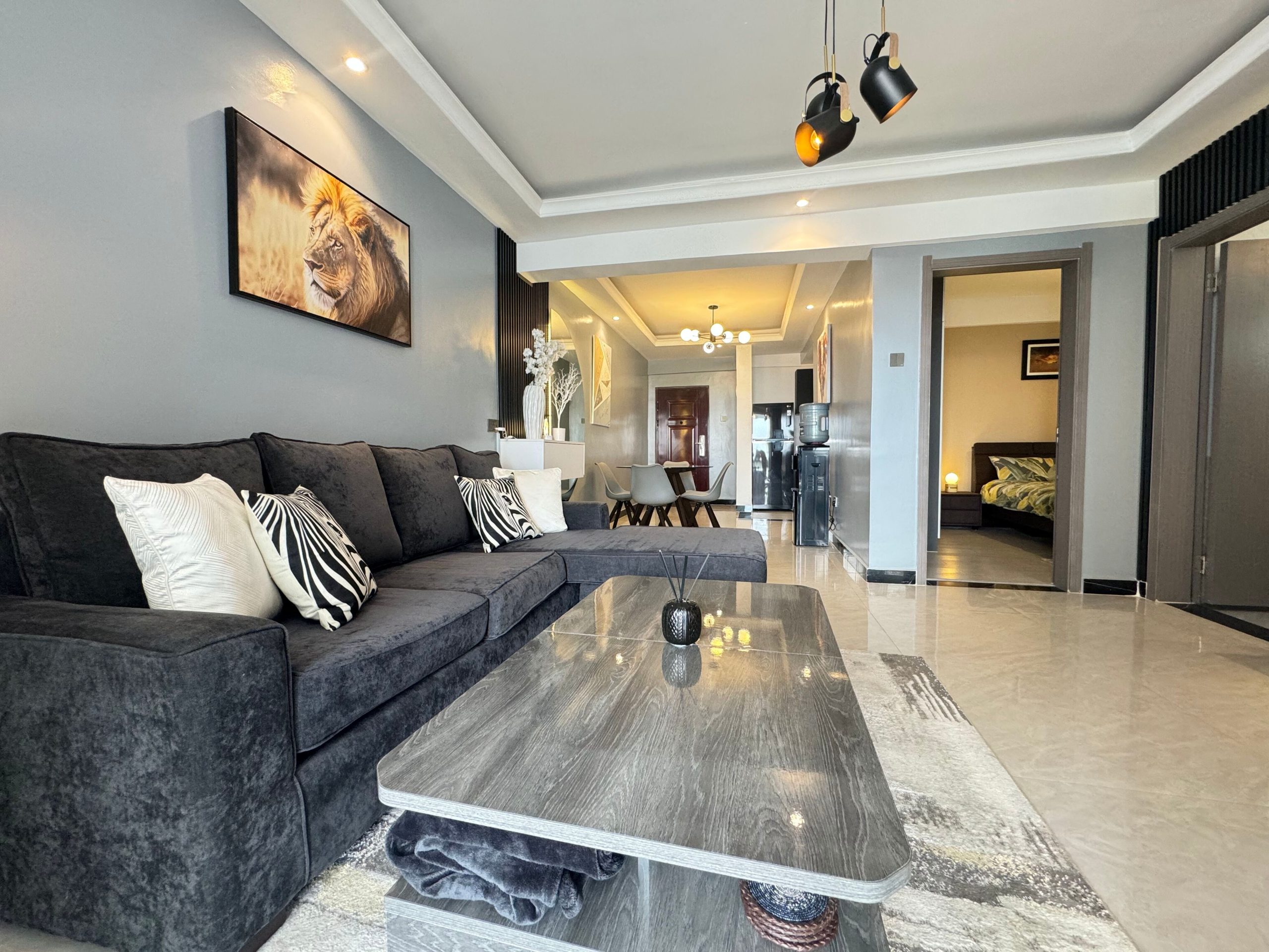 A delightfully finished and furnished to high standard is this 2-bedroom apartment in a low density compound in Kileleshwa