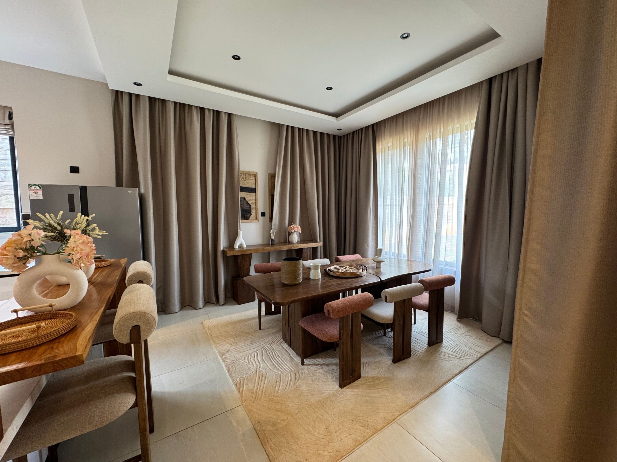 A newly built 4-bedroom villa offers contemporary living in a secure, gated compound