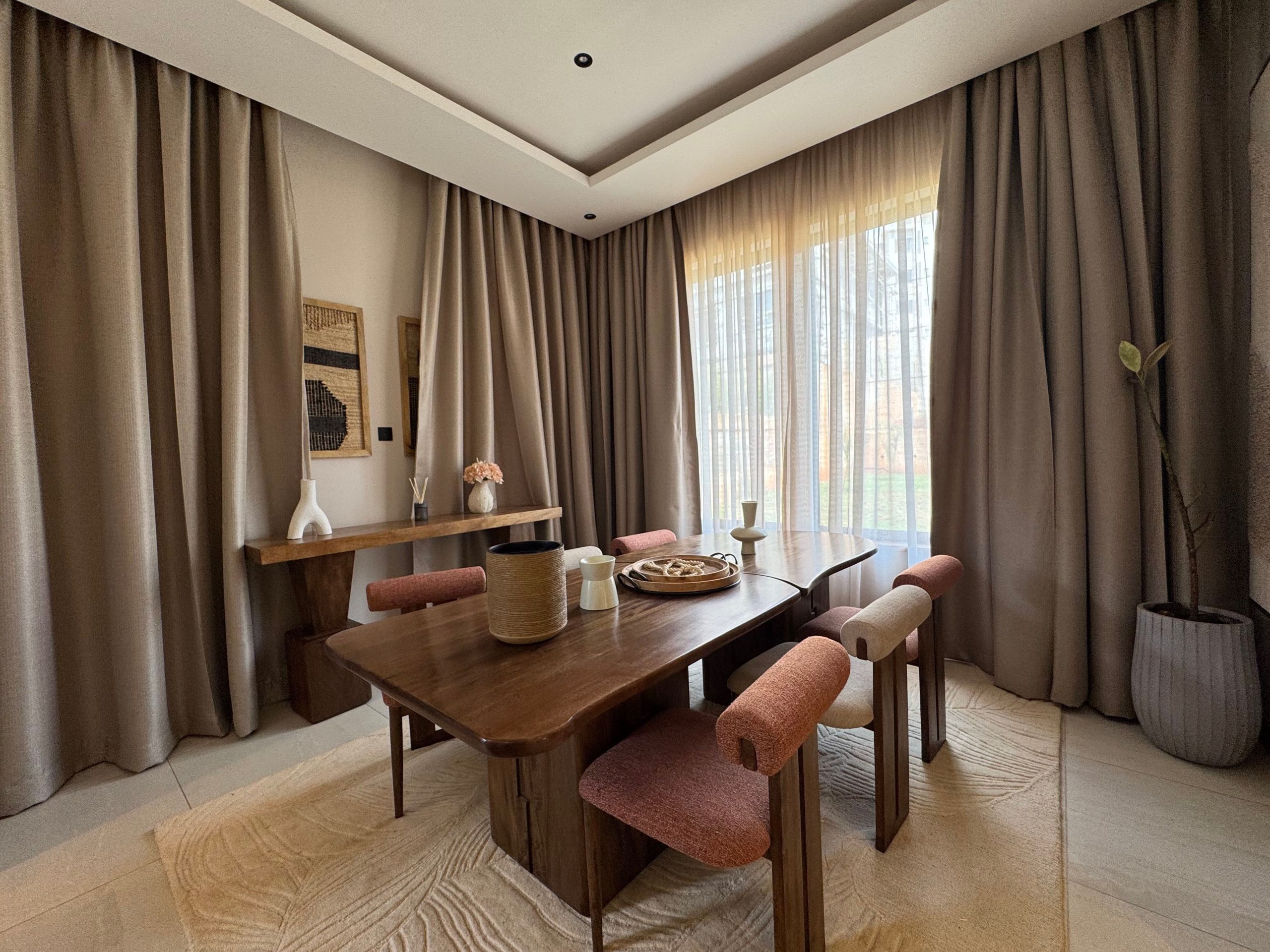 A newly built 4-bedroom villa offers contemporary living in a secure, gated compound