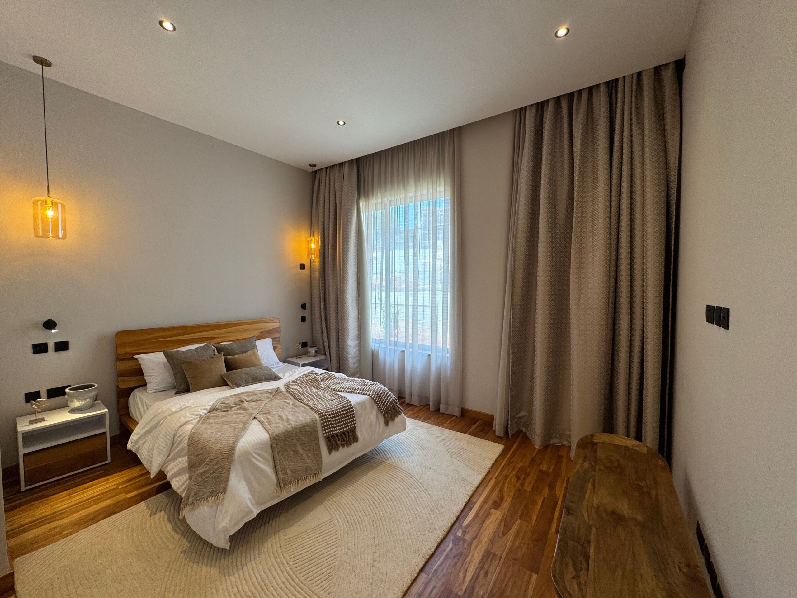 Discover modern living in this newly built 4- bedroom villa nestled in a serene, gated compound