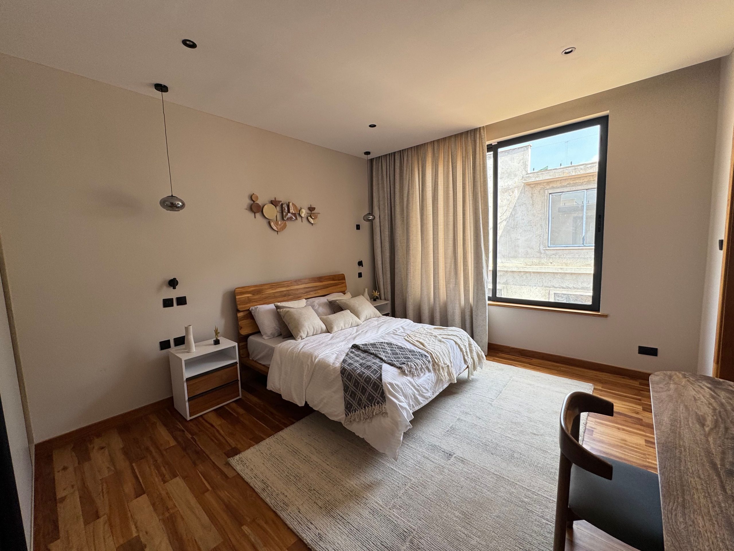 Discover modern living in this newly built 4- bedroom villa nestled in a serene, gated compound