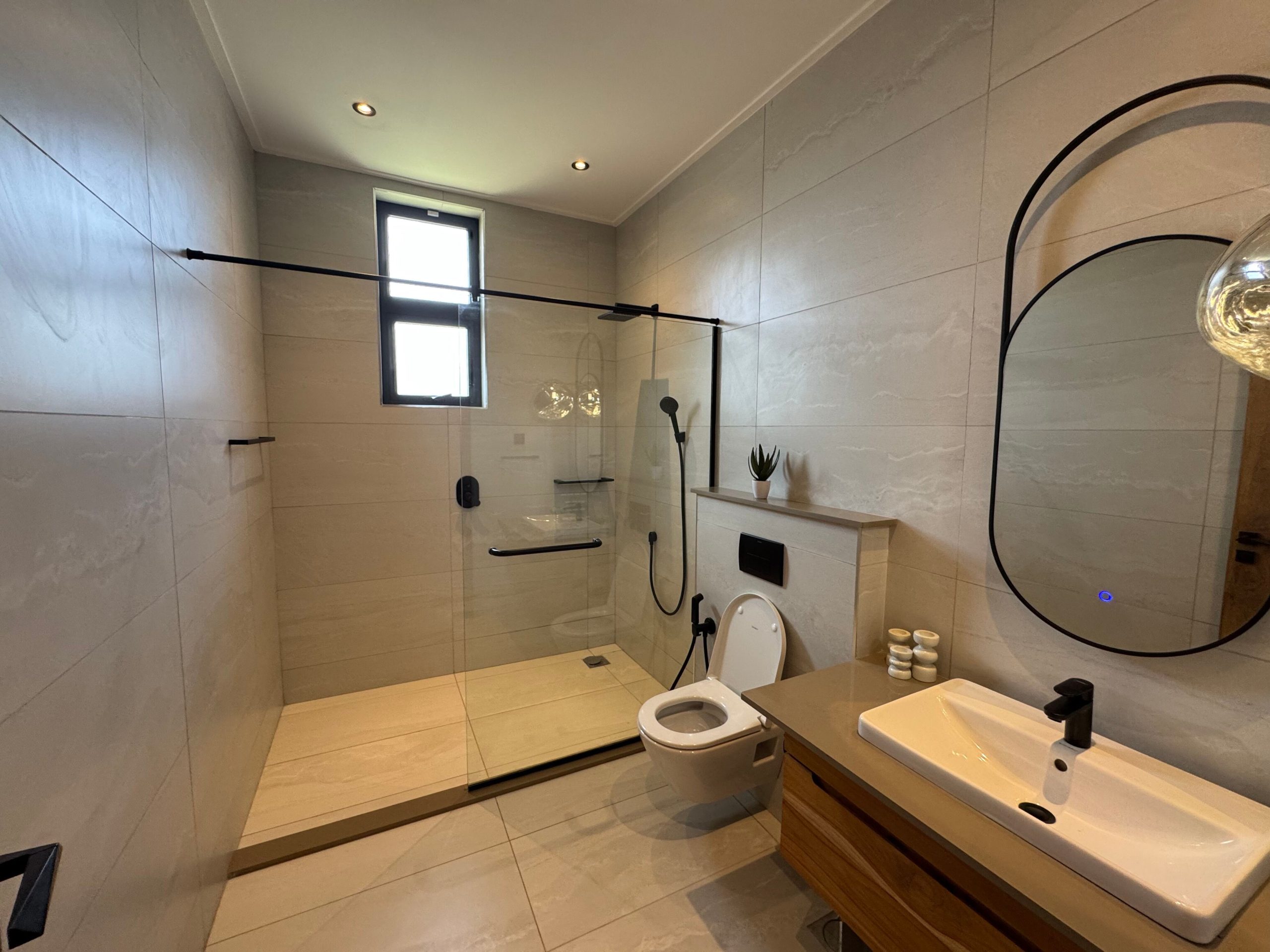 Discover modern living in this newly built 4- bedroom villa nestled in a serene, gated compound