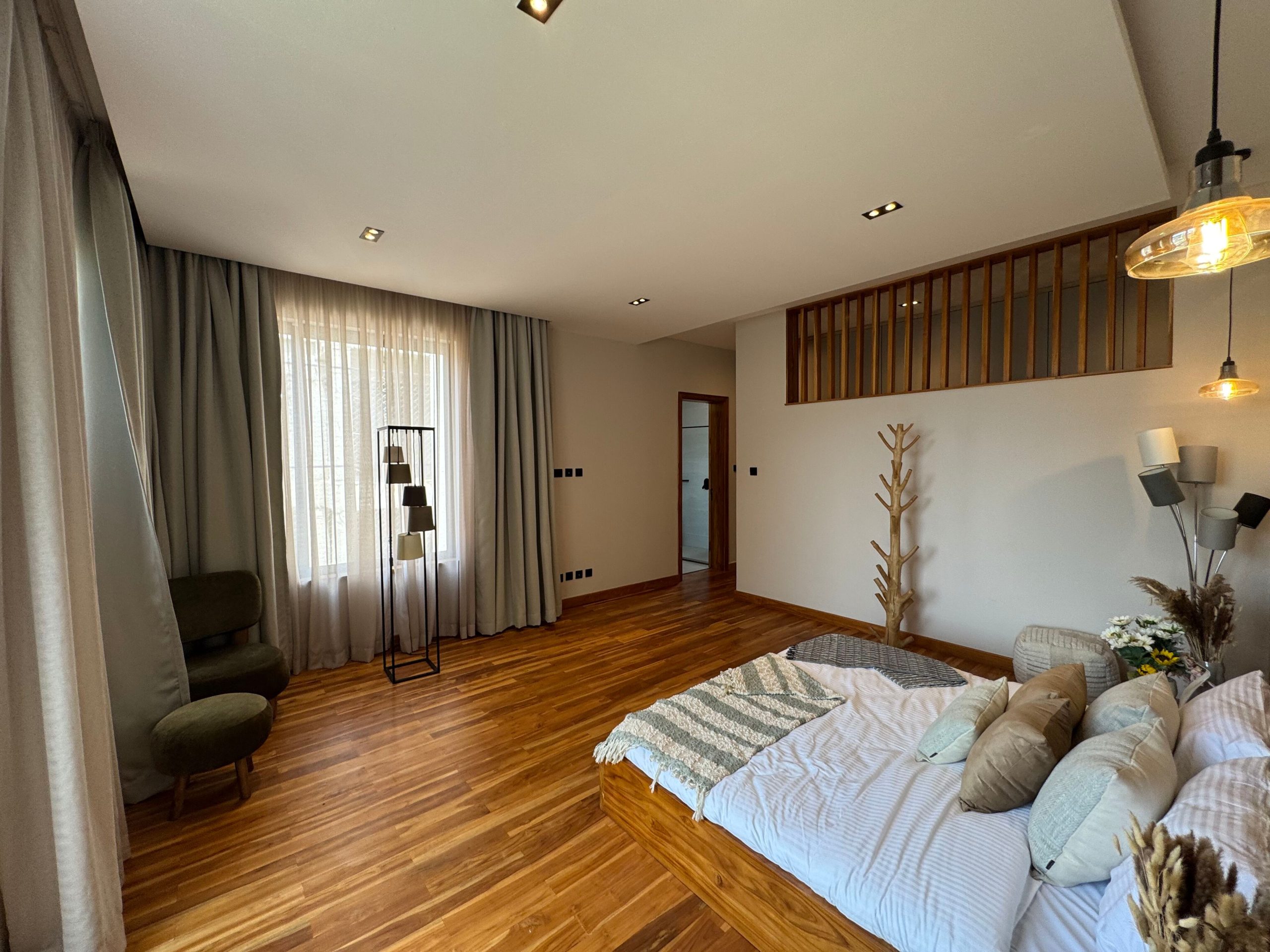 Discover modern living in this newly built 4- bedroom villa nestled in a serene, gated compound