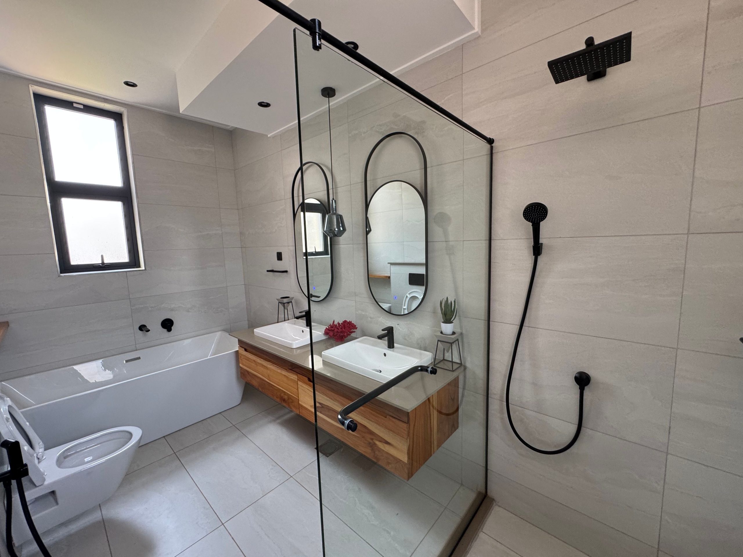 Discover modern living in this newly built 4- bedroom villa nestled in a serene, gated compound